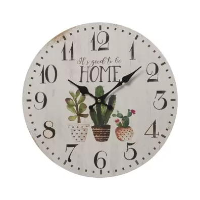 Oferta de RELOJ PARED MADERA 34CM por 7,8€ en Muebles Hnos. García