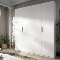 Oferta de Armario San José cuatro puertas blanco brillo por 411€ en Muebles La Factoría