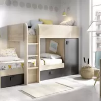 Oferta de Cama tren juvenil Larry por 764€ en Muebles La Factoría