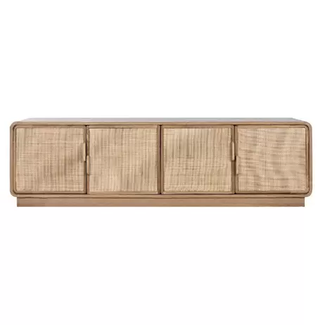 Oferta de Aparador de 4 puertas de roble y ratán MADEIRA por 941,25€ en Muebles Rey