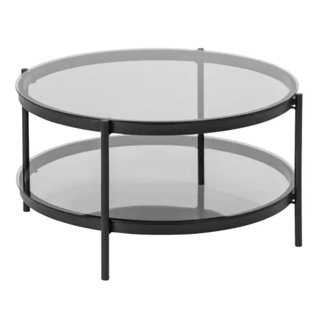 Oferta de Mesa centro redonda cristal PAULA por 141,75€ en Muebles Rey