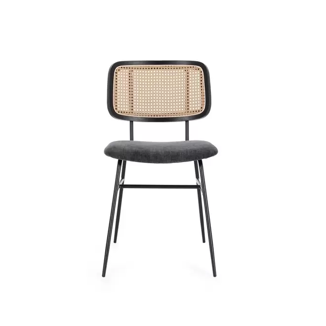 Oferta de Silla de comedor en rejilla y acero RONDA por 146,25€ en Muebles Rey