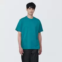 Oferta de Camiseta de algodón con cuello redondo 24S. por 10€ en Muji