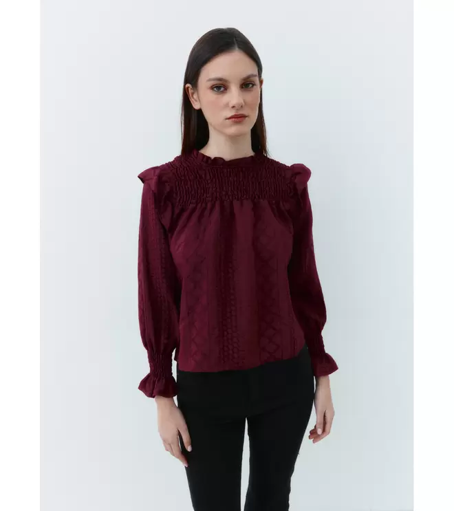 Oferta de BLUSA NIDO VOLANTE por 29,95€ en Mulaya