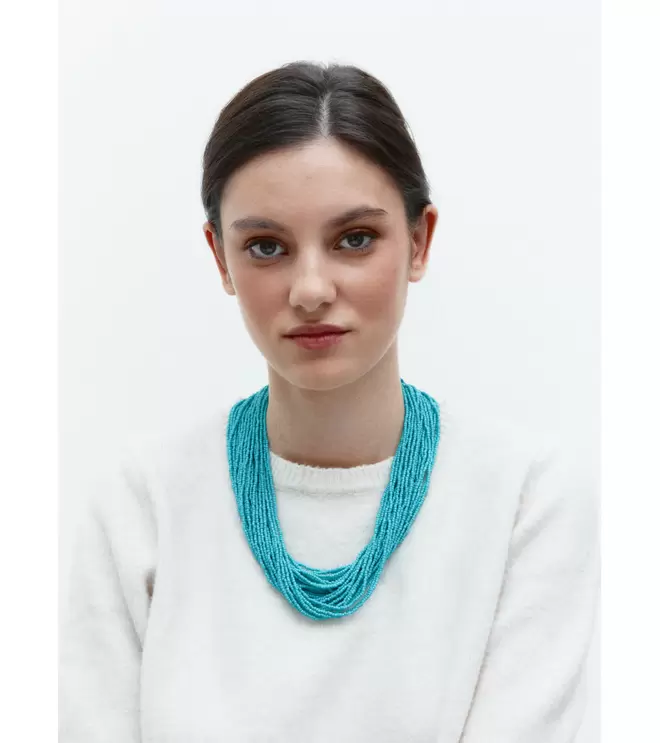 Oferta de COLLAR CUENTAS TURQUESAS por 17,95€ en Mulaya