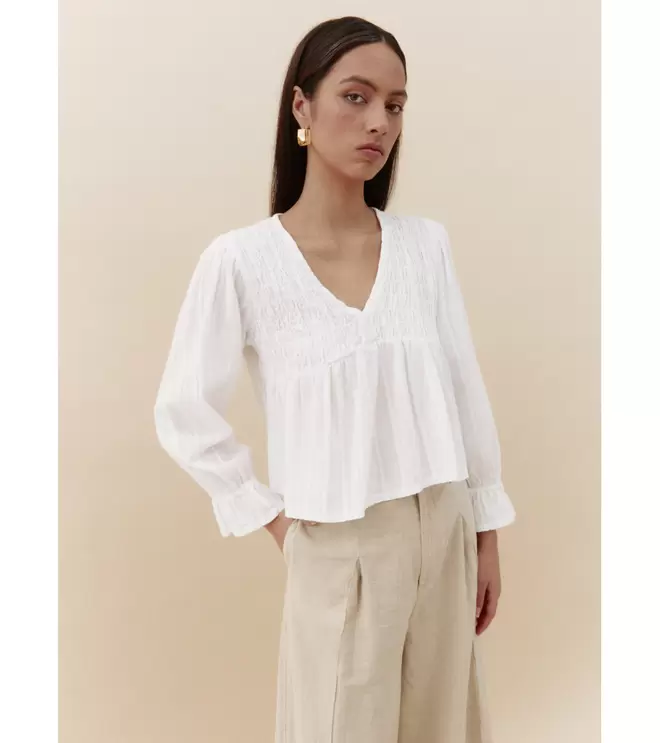 Oferta de BLUSA NIDO DE ABEJA por 19,95€ en Mulaya