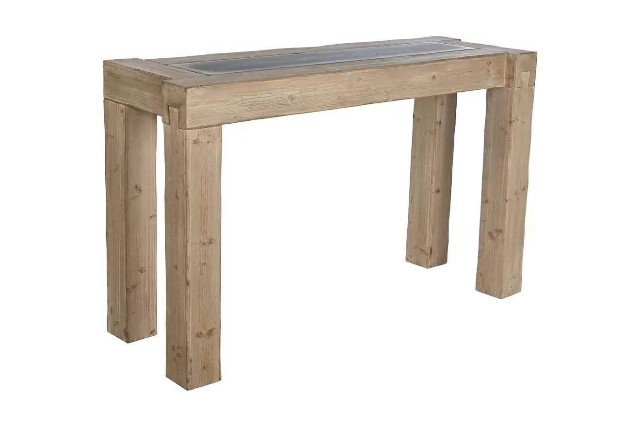 Oferta de Consola abeto mdf 155x45x90,5 natural por 507€ en MyMobel