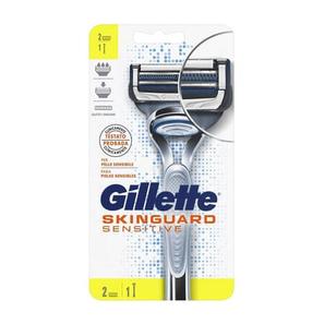 Oferta de Gillette Skinguard Sensitive Aloe Mango Maquinilla + 2 Recambios por 10,99€ en NutriTienda