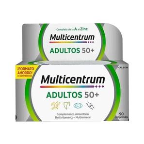 Oferta de Multicentrum Adultos 50+ 90 Tabs por 24,89€ en NutriTienda