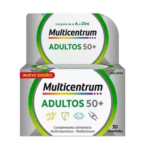 Oferta de MULTICENTRUM SELECT 50+ 30 Tabs por 11,25€ en NutriTienda