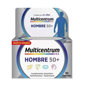 Oferta de MULTICENTRUM HOMBRE 50+ 30 Tabs por 12,28€ en NutriTienda