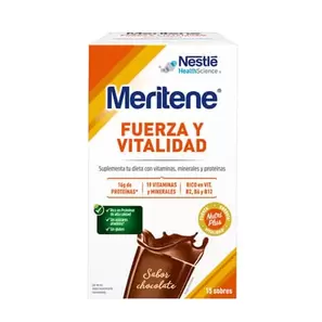 Oferta de Meritene Batidos Sabor Chocolate 30g 15 Sobres por 18,31€ en NutriTienda