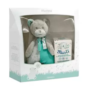 Oferta de Pack Musti Agua De Colonia + Osito De Peluche Azul por 15,9€ en NutriTienda