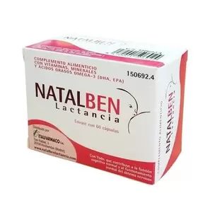 Oferta de NATALBEN LACTANCIA 60 Caps por 16,99€ en NutriTienda