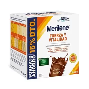 Oferta de Meritene Fuerza Y Vitalidad Formato Ahorro 30 Sobres por 35,29€ en NutriTienda