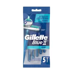 Oferta de Gillette Blue II Plus 5 Uds por 2,35€ en NutriTienda