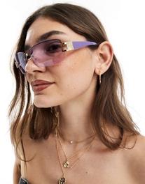 Oferta de Gafas de sol lilas rectangulares Phoenix de AIRE por 43,99€ en Asos