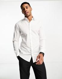 Oferta de Camisa de vestir blanca entallada de French Connection por 27,99€ en Asos