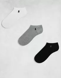 Oferta de Pack de 3 pares de calcetines multicolor de Polo Ralph Lauren por 24,95€ en Asos