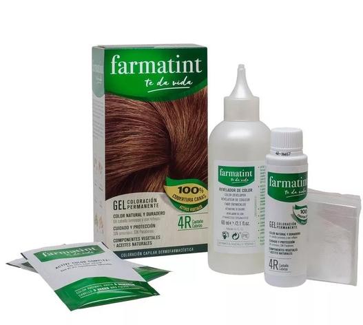 Oferta de Farmatint Gel Coloración Permanente 4R Castaño Cobrizo 150 ml                                                      Tubo - 150 ml por 11,05€ en Atida MiFarma