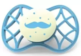 Oferta de Nuvita Chupete Reflectante Tetina Anatómica +6m Bigote Azul por 1,99€ en Atida MiFarma