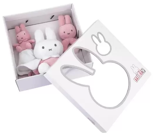 Oferta de Olmitos Miffy Set Regalo Dou Dou + Sonajero + Peluche Rosa por 13,99€ en Atida MiFarma