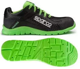 Oferta de Zapatillas practice 45 negro/verde Sparco por 102,95€ en Aurgi