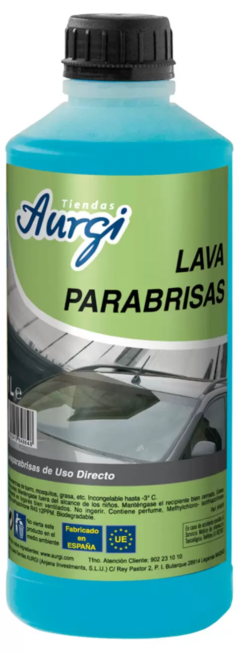 Oferta de LIQUIDO LAVAPARABRISAS AURGI 1 LITRO por 1,5€ en Aurgi