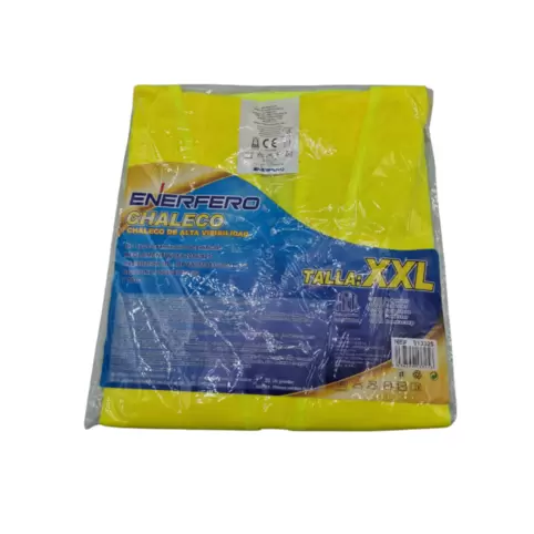 Oferta de Chaleco Reflectante de Coche Amarillo Talla XXL Enerfero por 4,82€ en Aurgi