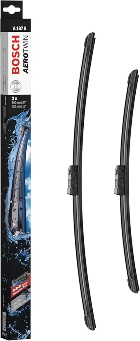 Oferta de Escobillas Limpiaparabrisas Bosch Aerotwin A187S 600mm/450mm Juego Frontal por 18,65€ en Aurgi