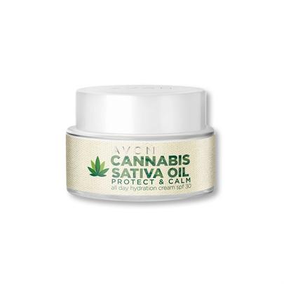 Oferta de Crema Hidratante SPF 30 Protege y Calma Todo el Día con Aceite de Cannabis Sativa por 18,5€ en AVON