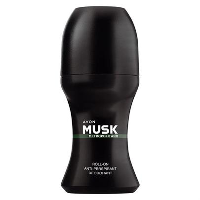 Oferta de Desodorante Roll On Antitranspirante Musk Metropolitano por 2,5€ en AVON