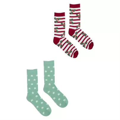 Oferta de Pack de 2 Calcetines Navideños Mujer por 8,99€ en AVON