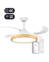 Oferta de VENTILADOR TECHO U.BLUE KAUS 7048WD RETRACT DC.WI por 129,87€ en Bazar El Regalo
