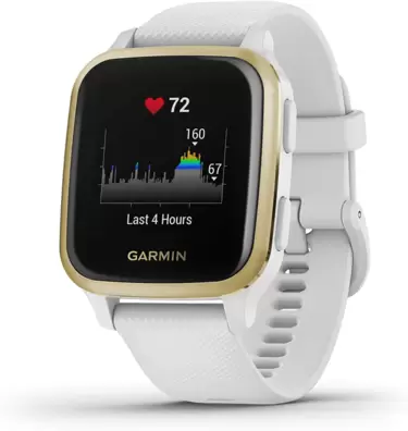 Oferta de SMARTWATCH GARMIN VENU SQ NFC , PULSIOXÍMETRO ,SEGUIMIENTO DE ACTIVIDAD FISICA ,BLANCO/LIGHT GOLD por 139€ en Beep