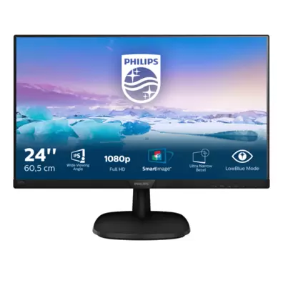 Oferta de MONITOR PHILIPS 243V7QDSB 23.8" 1920x1080 HDMI DVI NEGRO por 99,9€ en Beep