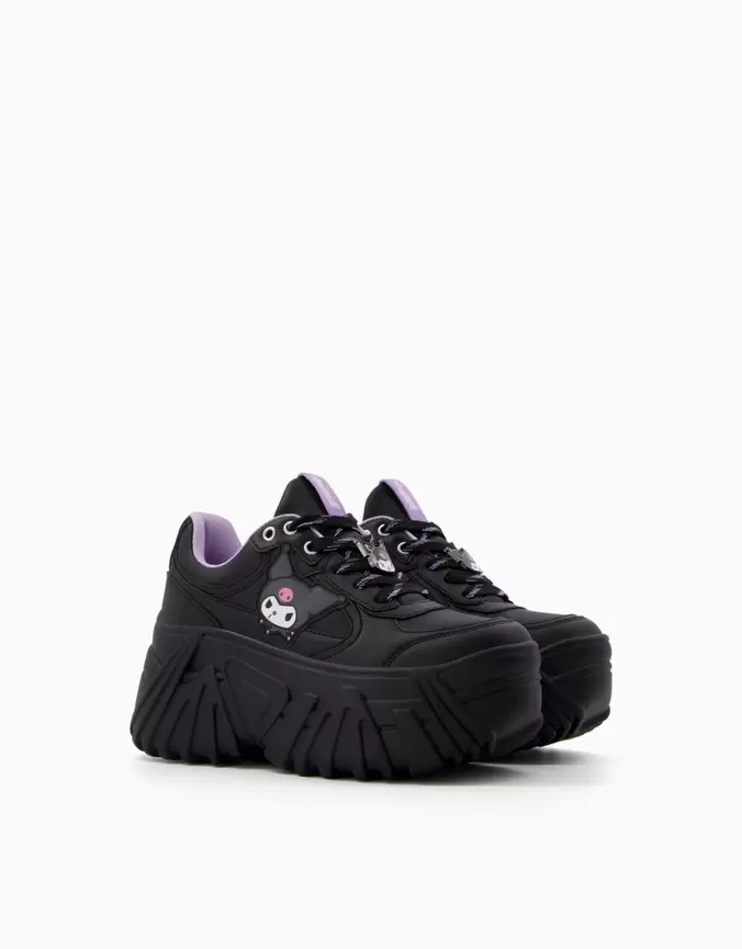 Oferta de Zapatillas plataforma Kuromi por 24,99€ en Bershka