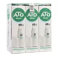 Oferta de ATO NATURA Llet semidesnatada 6x1L en cartró por 6,78€ en BonpreuEsclat