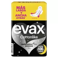 Oferta de EVAX COTTONLIKE Compresa de nit extra amb ales por 3,15€ en BonpreuEsclat