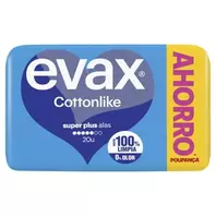 Oferta de EVAX COTTONLIKE Compresa súper plus amb ales por 4,49€ en BonpreuEsclat