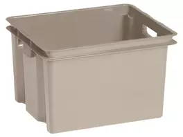 Oferta de CAJA CROWNEST TAUPE S/TAPA 30L por 5,49€ en Bricoking