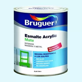 Oferta de ESMALTE ACRILICO MATE BRUGUER - 1713 AZUL CLARO-750ML por 8,96€ en Bricolaje Soriano