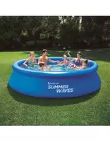 Oferta de Piscina Hinchable Redonda de ø366 cm con Depuradora Summer Waves - EHLIS por 154,95€ en Bricolaje Soriano