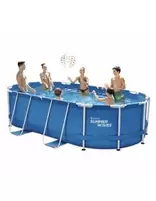 Oferta de Piscina Tubular Oval de 300 x 200 cm con Depuradora - EHLIS por 483,32€ en Bricolaje Soriano