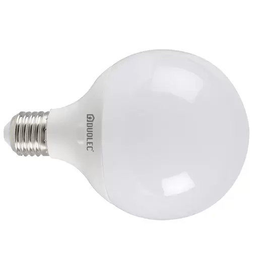 Oferta de Bombilla Led globo DUOLEC G95 luz cálida 15W por 7€ en Cadena88