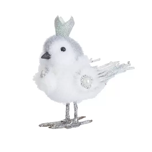 Oferta de Figura pájaro con corona 18 cm por 9,05€ en Cadena88