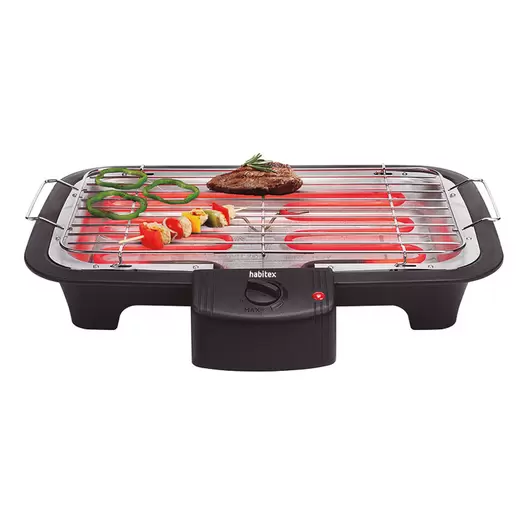 Oferta de Barbacoa eléctrica 2000 W HABITEX CC585S por 27,9€ en Cadena88