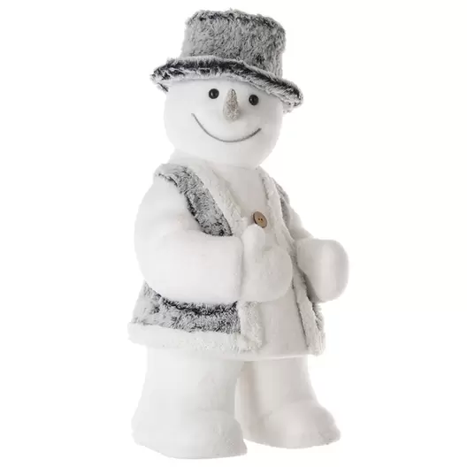 Oferta de Figura muñeco de nieve con sombrero 50 cm por 34,2€ en Cadena88