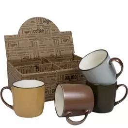 Oferta de Set De Tazas De Porcelana Just Coffee... por 24,8€ en Cafés La Mexicana