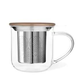 Oferta de Taza de borosilicato con infusionador y tapa... por 19,95€ en Cafés La Mexicana